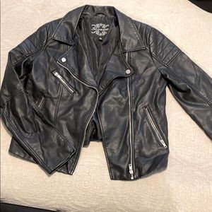 Faux leather jacket